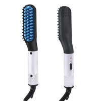 Fast Heating Electric Hair Brush Beard Hair Straightener for Men